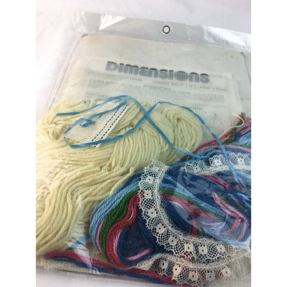 Vintage Needlepoint Kit 1983 Dimensions Plastic Victorian Photo Frame u - Picture 5 of 7